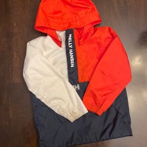 Helly Hansen boys pull over rain jacket. Size 5T